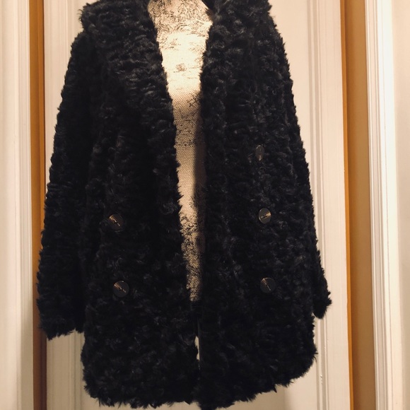 zara trf faux fur jacket